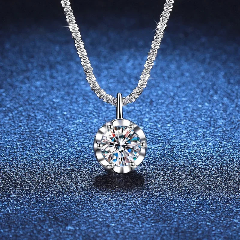 Collier femme pendentif rond scintillant – Chaîne élégante